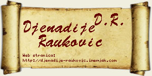 Đenadije Rauković vizit kartica